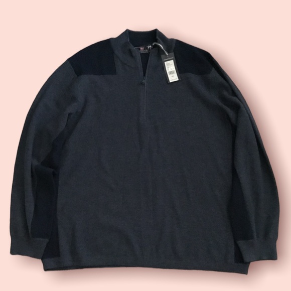 Vineyard Vine Mens Sweater w/ 1/4 Zipper